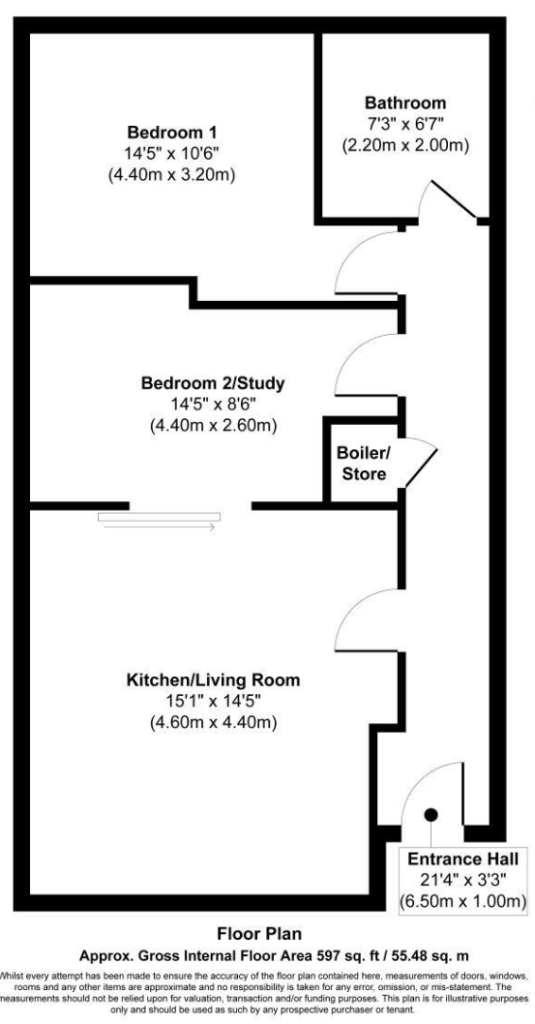 2 Bedroom Flat, 1st Floor - Near University of Huddersfield £675pm (HD1 3DN)